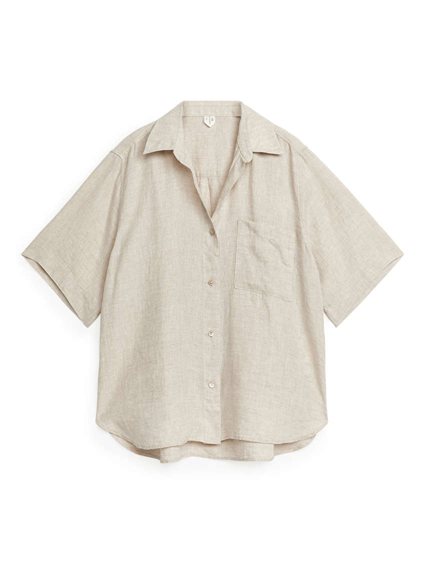 Linen Resort Shirt - Mint Green - ARKET GB | ARKET (US&UK)