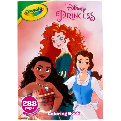 Crayola 288pg Disney Princess Coloring Book with Sticker Sheets | Target