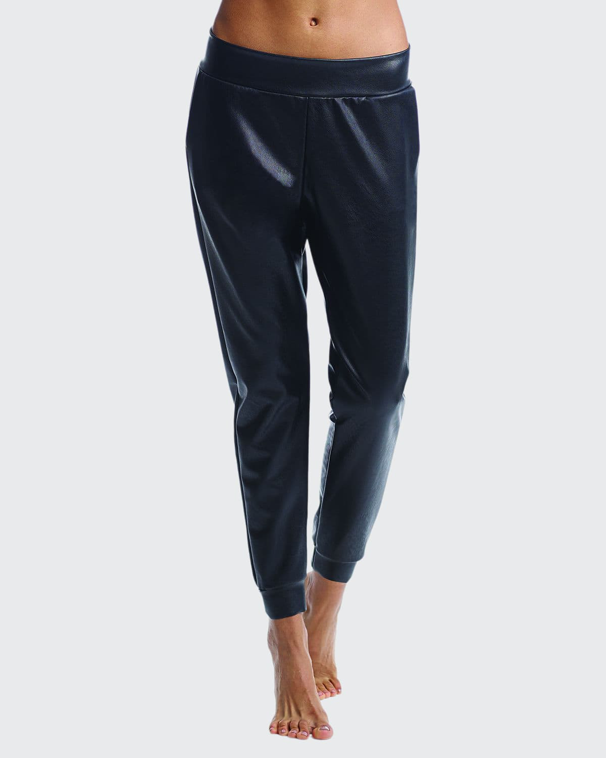 Faux-Leather Jogger Pants | Bergdorf Goodman