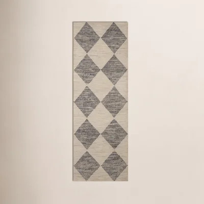 Chris Loves Julia x Loloi Francis Wool Beige / Charcoal Rug | Wayfair North America