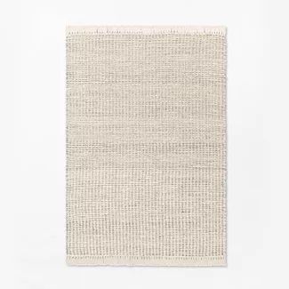 Malibu Woven Jute Rug with Fringe Cream/Gray - Threshold™ designed with Studio McGee | Target