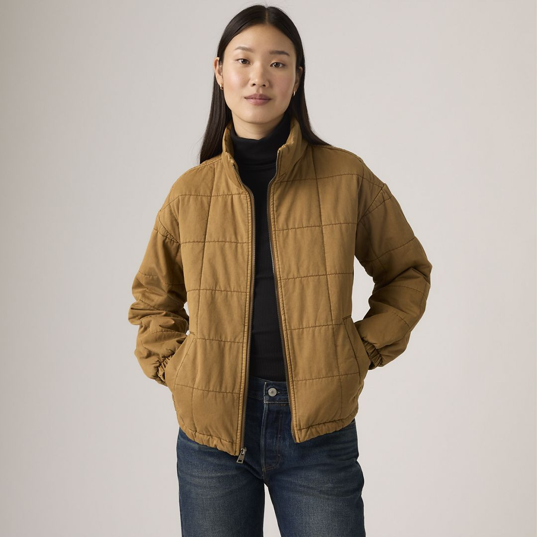 Levi's Box Quilted Relaxed Cotton Jacket - Women's XS | Levi's US