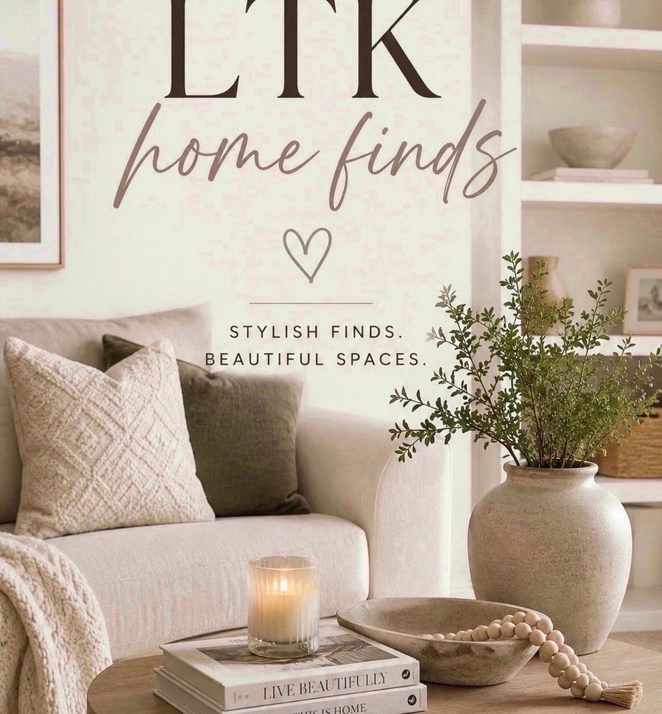 Neutral home finds that make your space feel cozy, clean, and elevated 🤍✨ From affordable decor to everyday essentials, these are the pieces currently making our house feel more like home.

#LTKHome #LTKSaleAlert