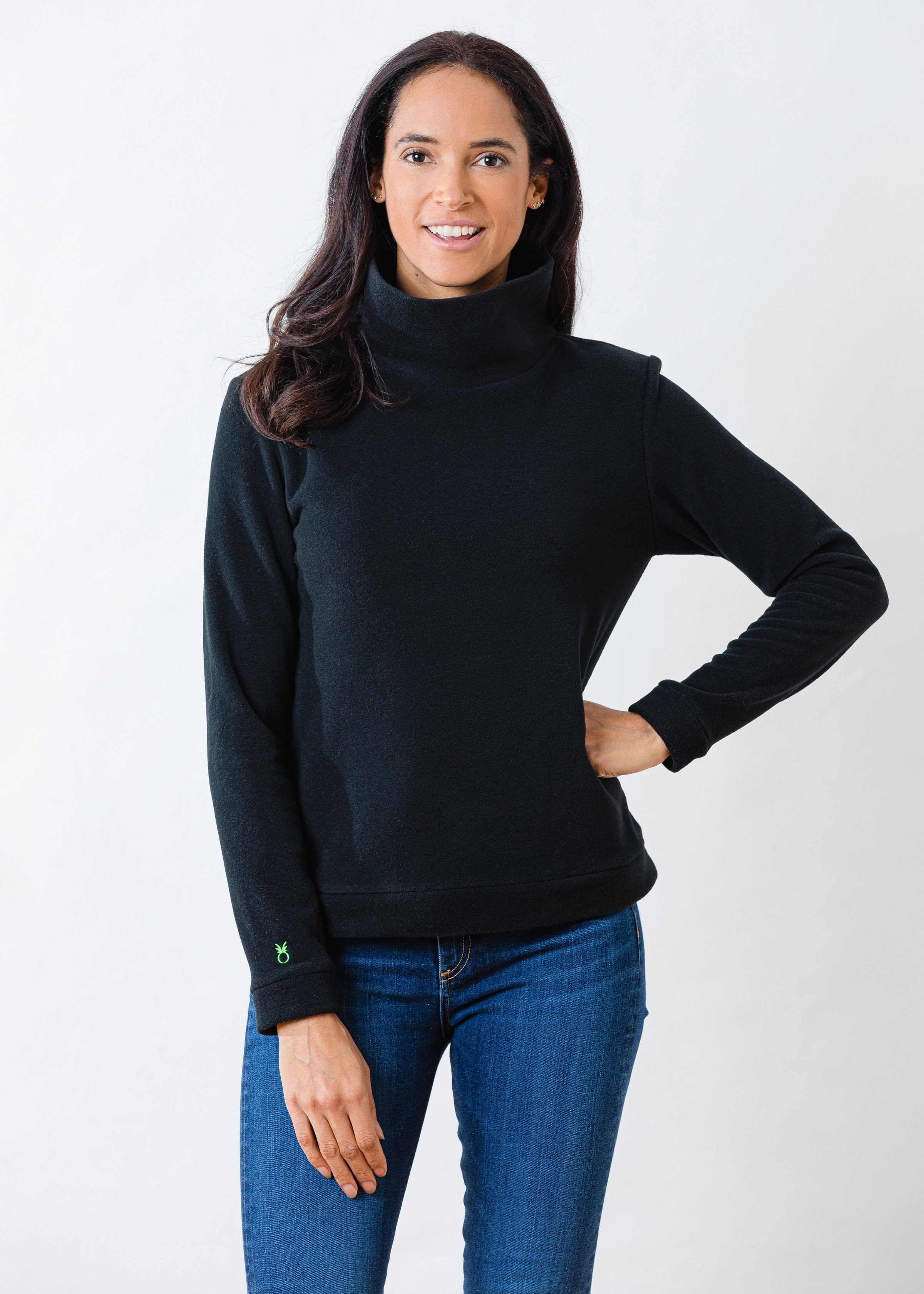 Park Slope Turtleneck (Black) | Dudley Stephens