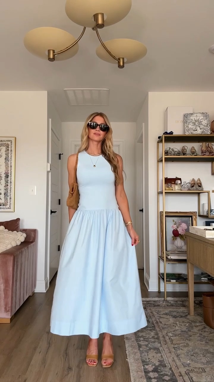 My favorite drop waist dress for spring and summer! 
Runs TTS, wearing size small 

#LTKdayinmylife #LTKSeasonal #LTKootd