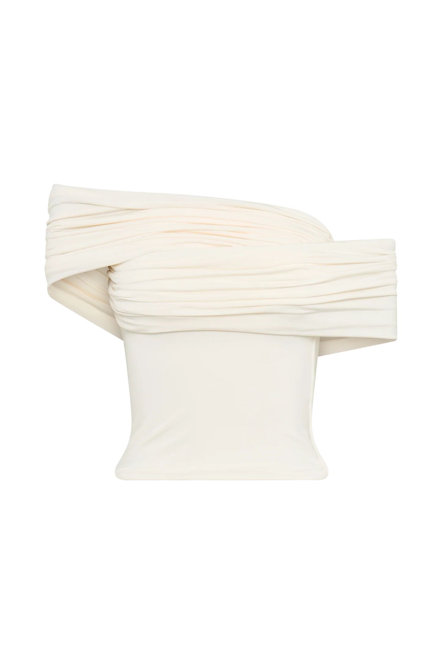 Lourdes Slinky Off Shoulder Top - Ivory | Meshki (APAC)