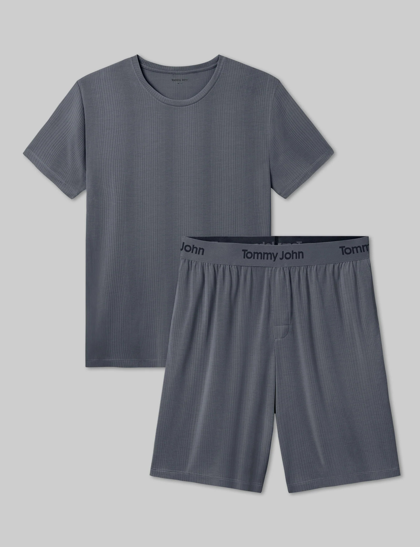 Second Skin Luxe Rib Sleep Tee & Short Set | Tommy John