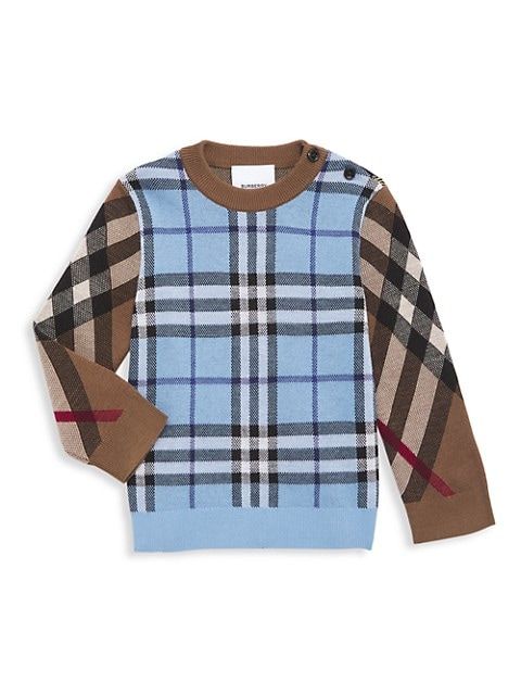 Burberry Baby Boy's &amp; Little Boy's Milo Check Sweater | Saks Fifth Avenue