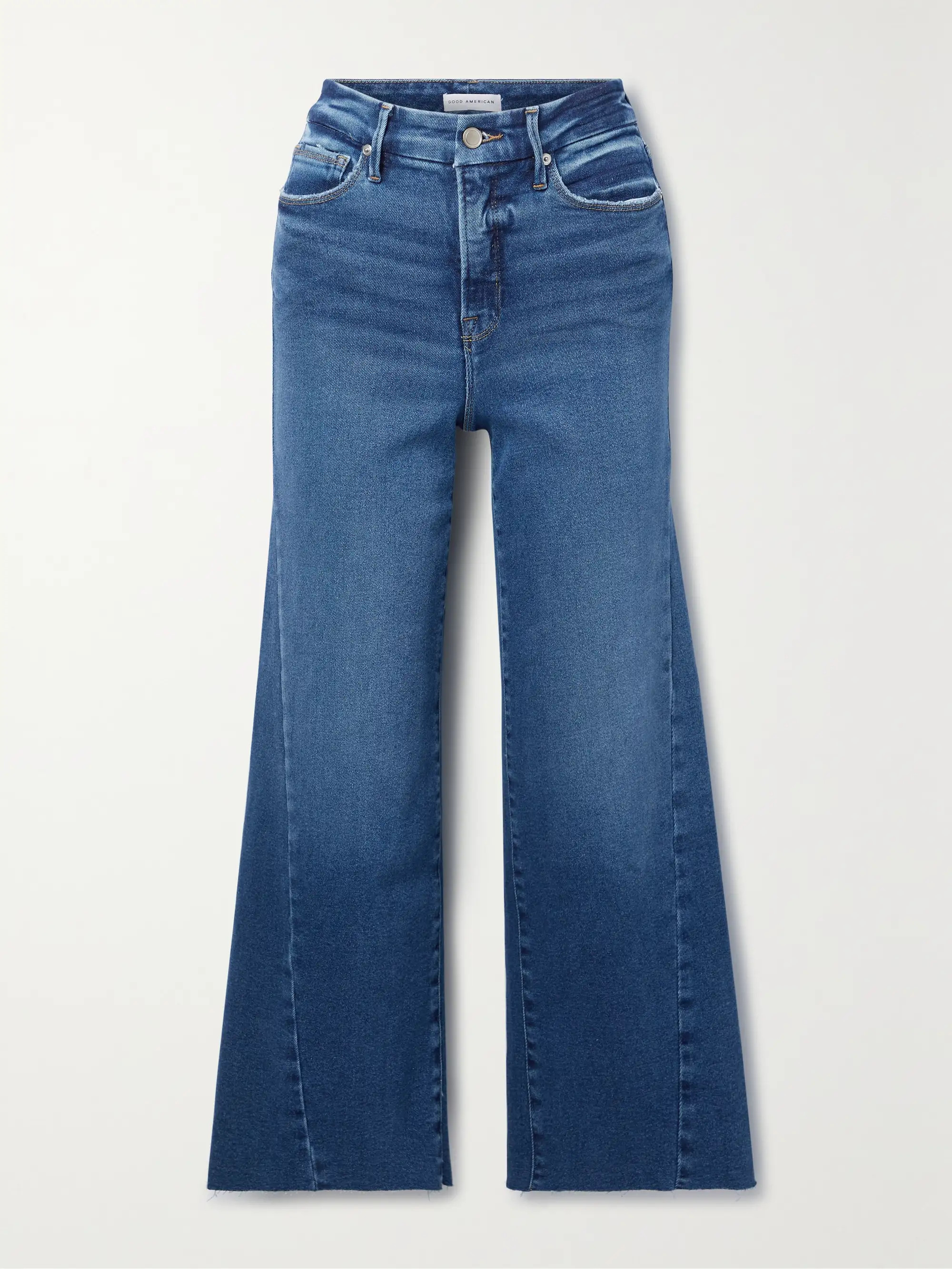 Good Waist cropped high-rise wide-leg jeans | NET-A-PORTER (UK & EU)