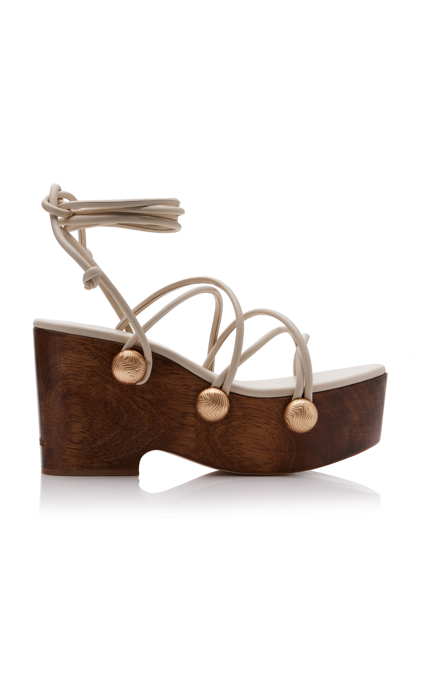 Terra Wood Platform Leather Sandals | Moda Operandi (Global)