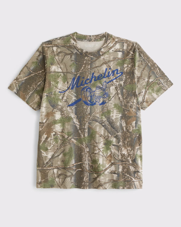 Men's Michelin Vintage-Inspired Graphic Tee | Men's Tops | Abercrombie.com | Abercrombie & Fitch (US)