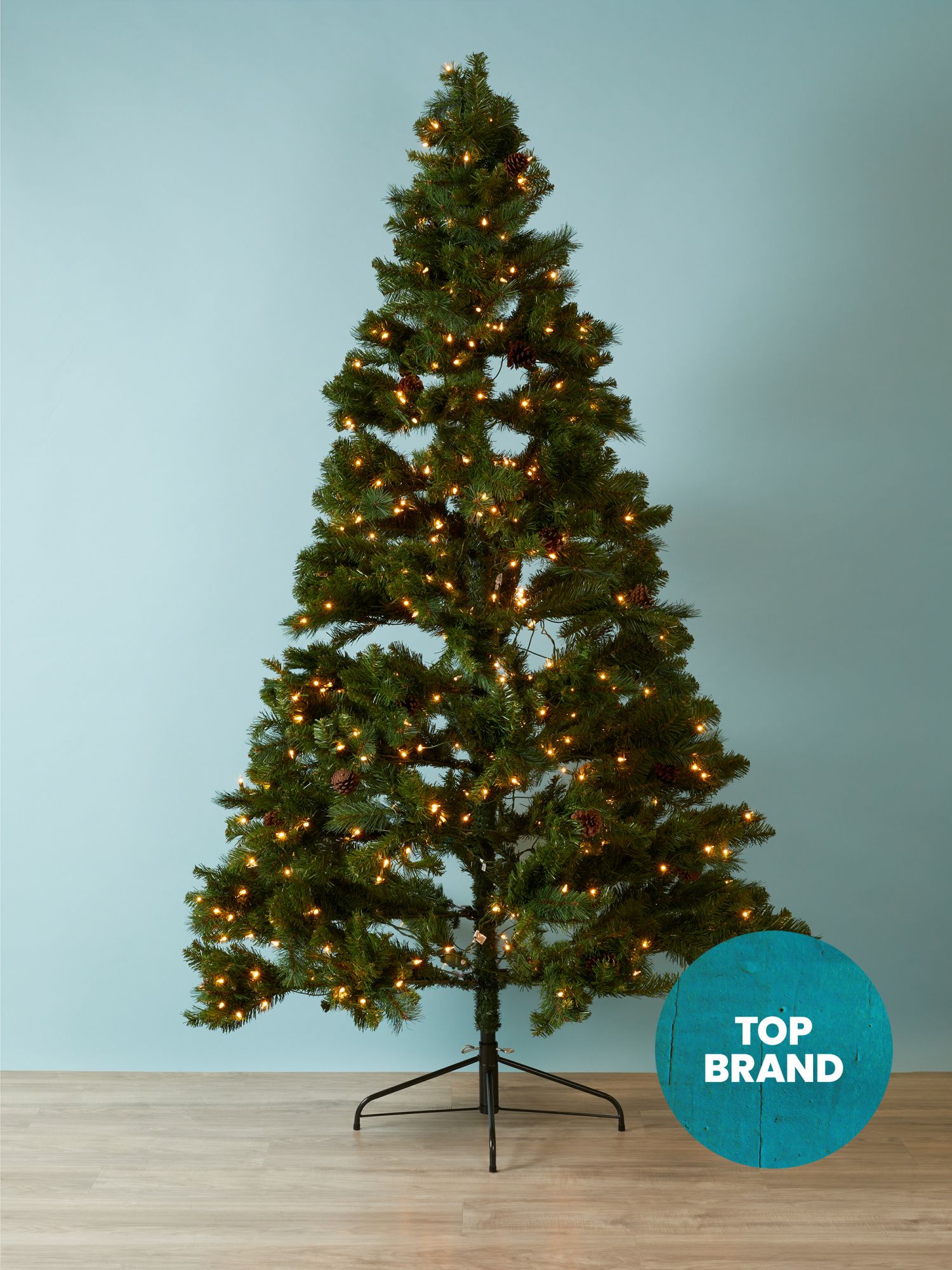 7.5ft Pre Lit Artificial Spruce Christmas Tree | HomeGoods
