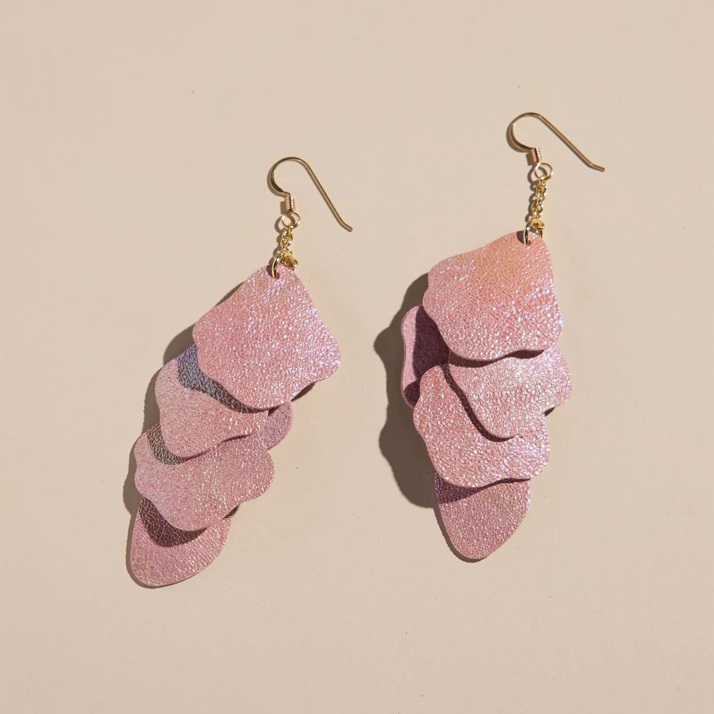 Rainbow Florence | Nickel and Suede