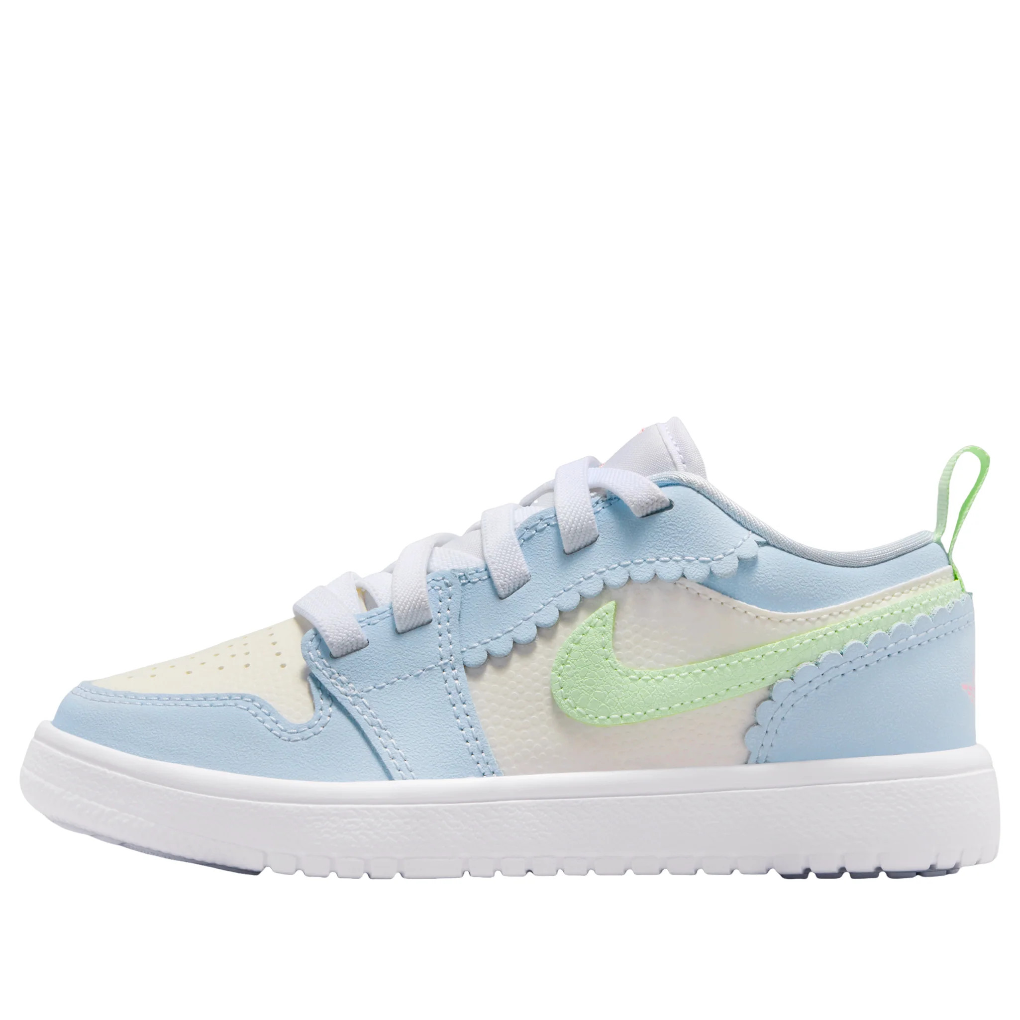 (PS) Air Jordan 1 Low ALT SE 'Half Blue Sail Vapor Green' IB7117-403 | KICKS CREW