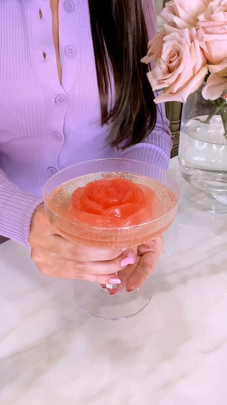 Have you ever tried a grapefruit mimosa? If not, you're in for a treat! This is my viral rose mimosa with over 60+ million views! So many of you have recreated this and LOVE it as well! It’s so SIMPLE to make and is a great Valentine's Day, Bachelorette, Bridal, Baby, Wedding shower and party idea!

💗Freeze ruby red grapefruit juice
💗Top with your favorite champagne

Tags: Lamarca, Amazon finds, bridal shower, baby shower, valentines 



#LTKparties #LTKhome #LTKfindsunder50