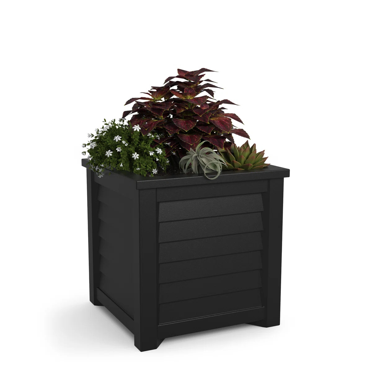 Lakeland Square Resin Planter with Water Reservoir | Wayfair North America