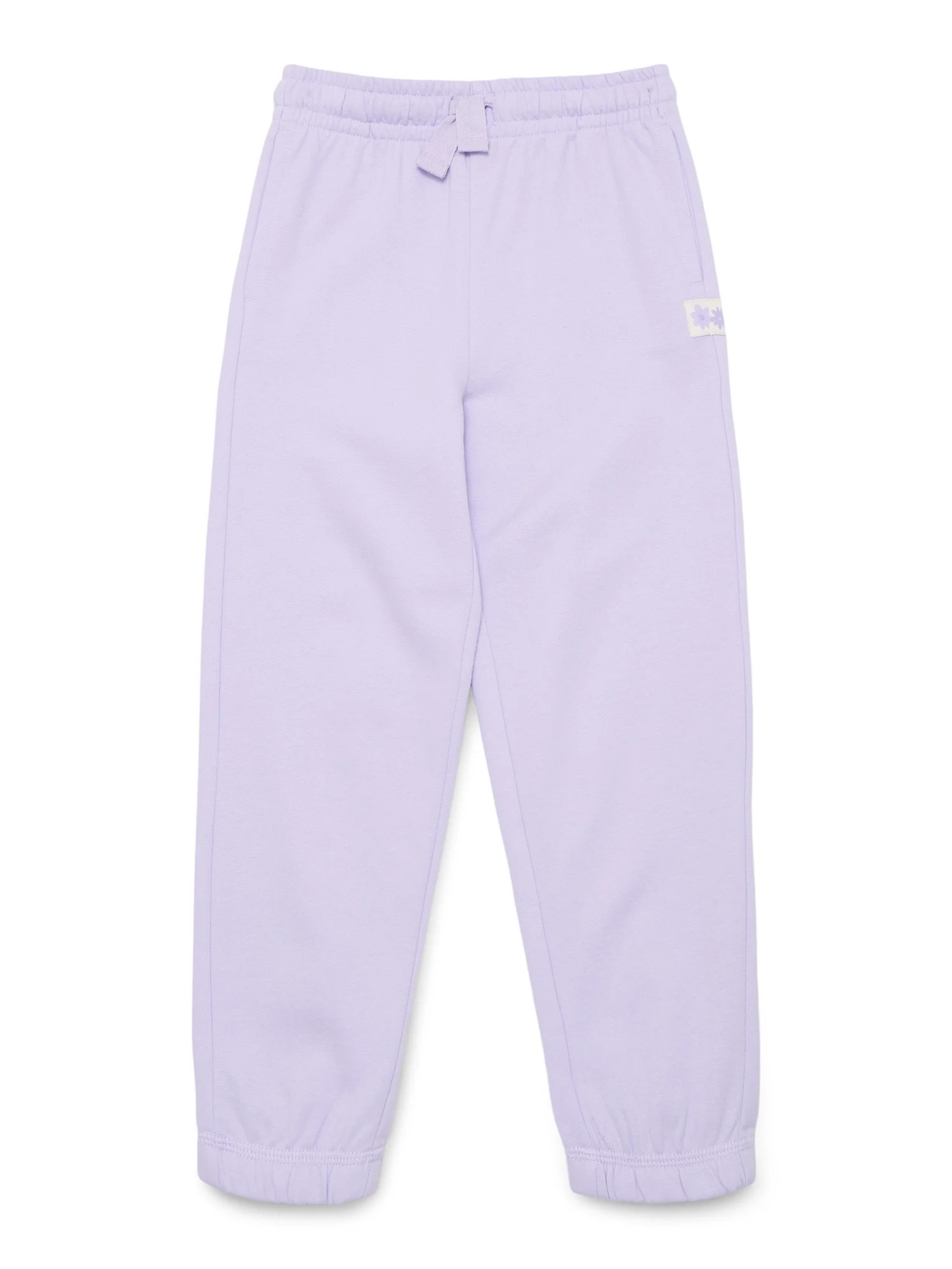 Wonder Nation Little Girls Fleece Jogger Pants, Sizes 4-10 | Walmart (US)