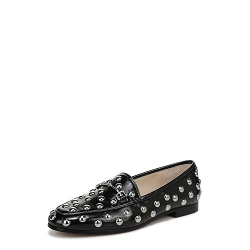 Sam Edelman Women's Loraine Loafer, Black Patent Stud, 9.5 | Amazon (US)