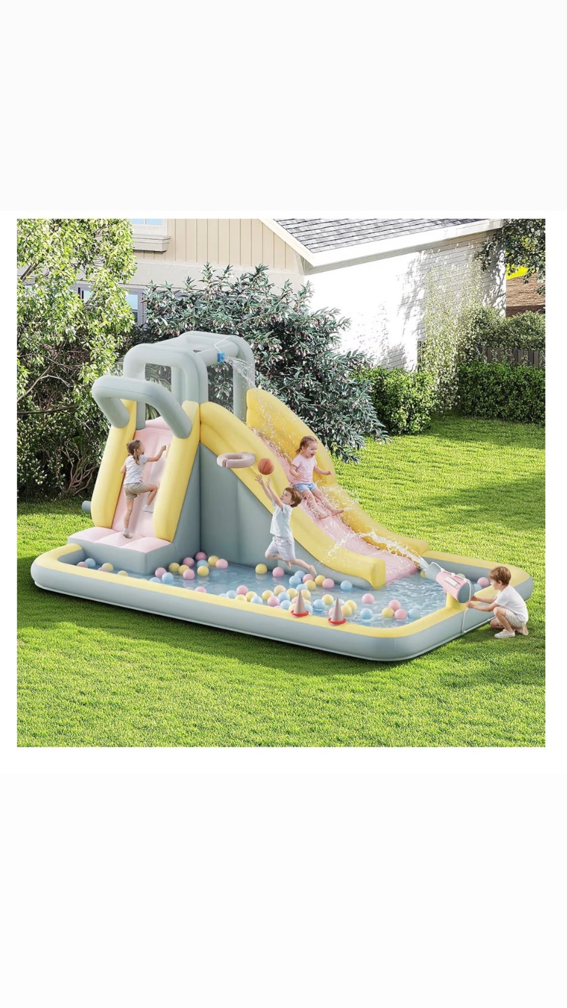 Inflatable water slide on huge sale during prime deal days

#LTKmomlife #LTKHome #LTKSaleAlert