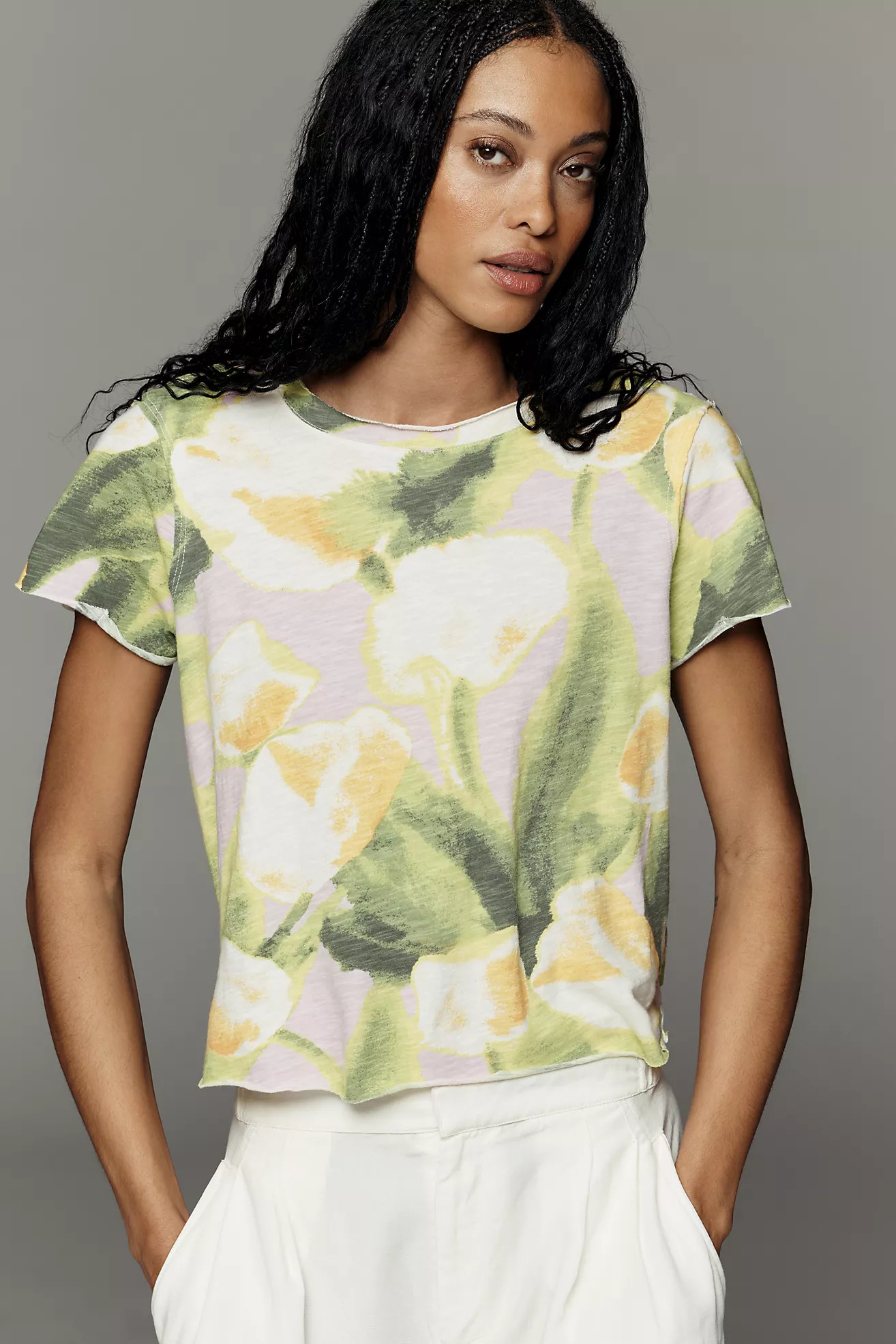 The Caitlin Boxy Tee by Maeve | Anthropologie (US)