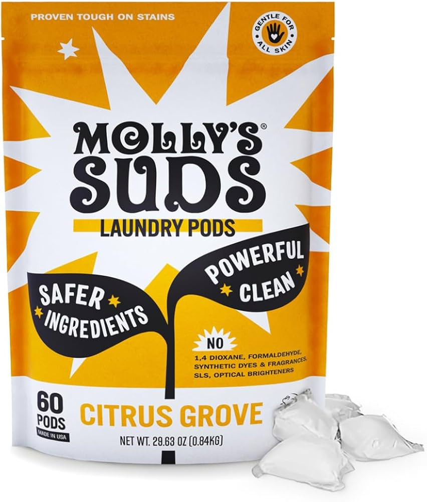 Molly's Suds Laundry Detergent Pods | Clean Detergent for Sensitive Skin | Ultra Concentrated and... | Amazon (US)