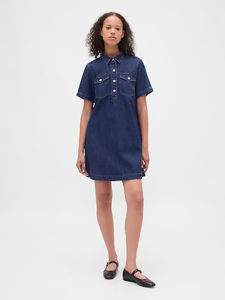 UltraSoft Denim Mini Dress | Gap (US)