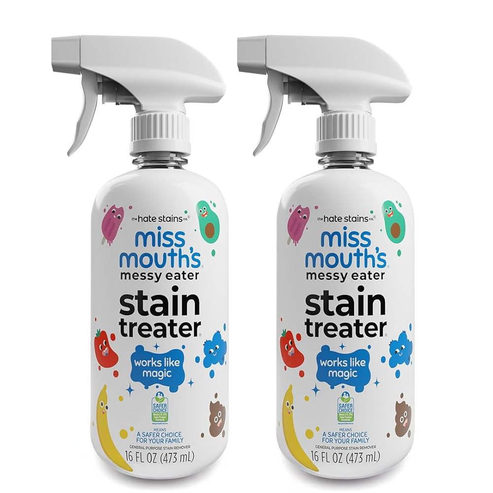 Miss Mouth’s Messy Eater Stain Treater Double Trouble Bundle - 2-Pack of 16oz Stain Remover - N... | Amazon (US)