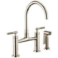 Litze® Bridge Faucet with Arc Spout and Side Sprayer | Wayfair North America