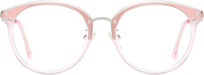 SOJOS Retro Big Round Blue Light Computer Glasses TR90 Eyewear Frame Ashley SJ9001 | Amazon (US)