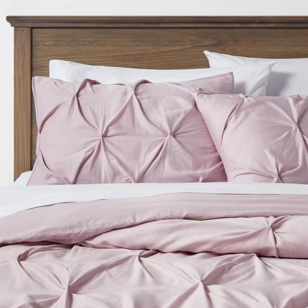 Pinch Pleat Duvet Cover & Sham Set - Threshold™ | Target