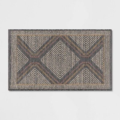 2'3"x3'9" Washable Tapestry Accent Rug Gray - Threshold™ | Target