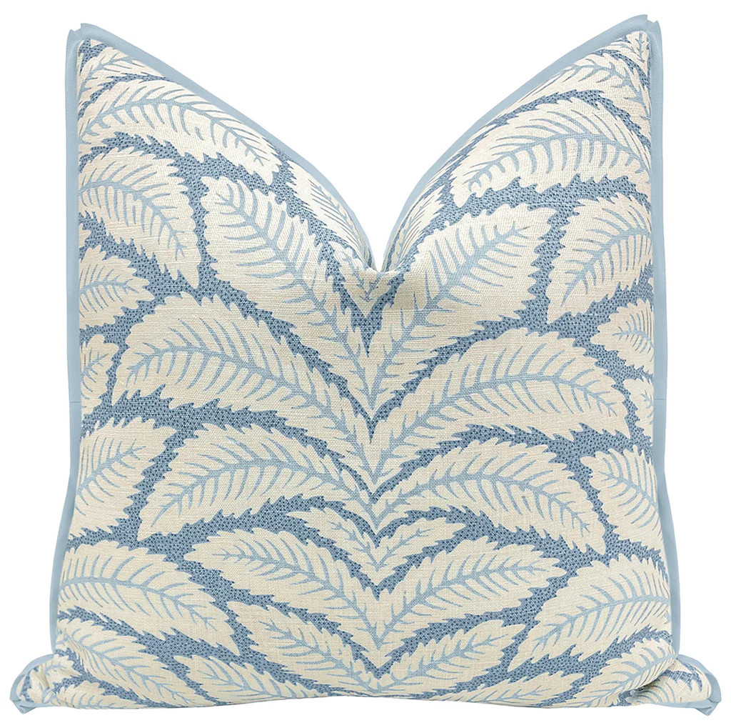 TALAVERA COTTON AND LINEN PRINT // BLUE | BRUNSCHWIG &amp; FILS | LITTLE DESIGN COMPANY