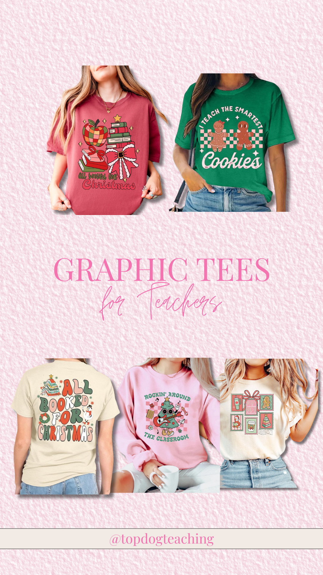 Bringing all the festive vibes to the classroom with these holiday graphic tees: cute, comfy, and totally teacher approved. 🎄 

From jolly sayings to merry little graphics, they’re the perfect way to sprinkle a little Christmas cheer into your school day.


graphic tee, teacher fashion, holiday styles, easy outfit ideas, holiday tee 

 #LTKHoliday #LTKSeasonal #LTKPetite