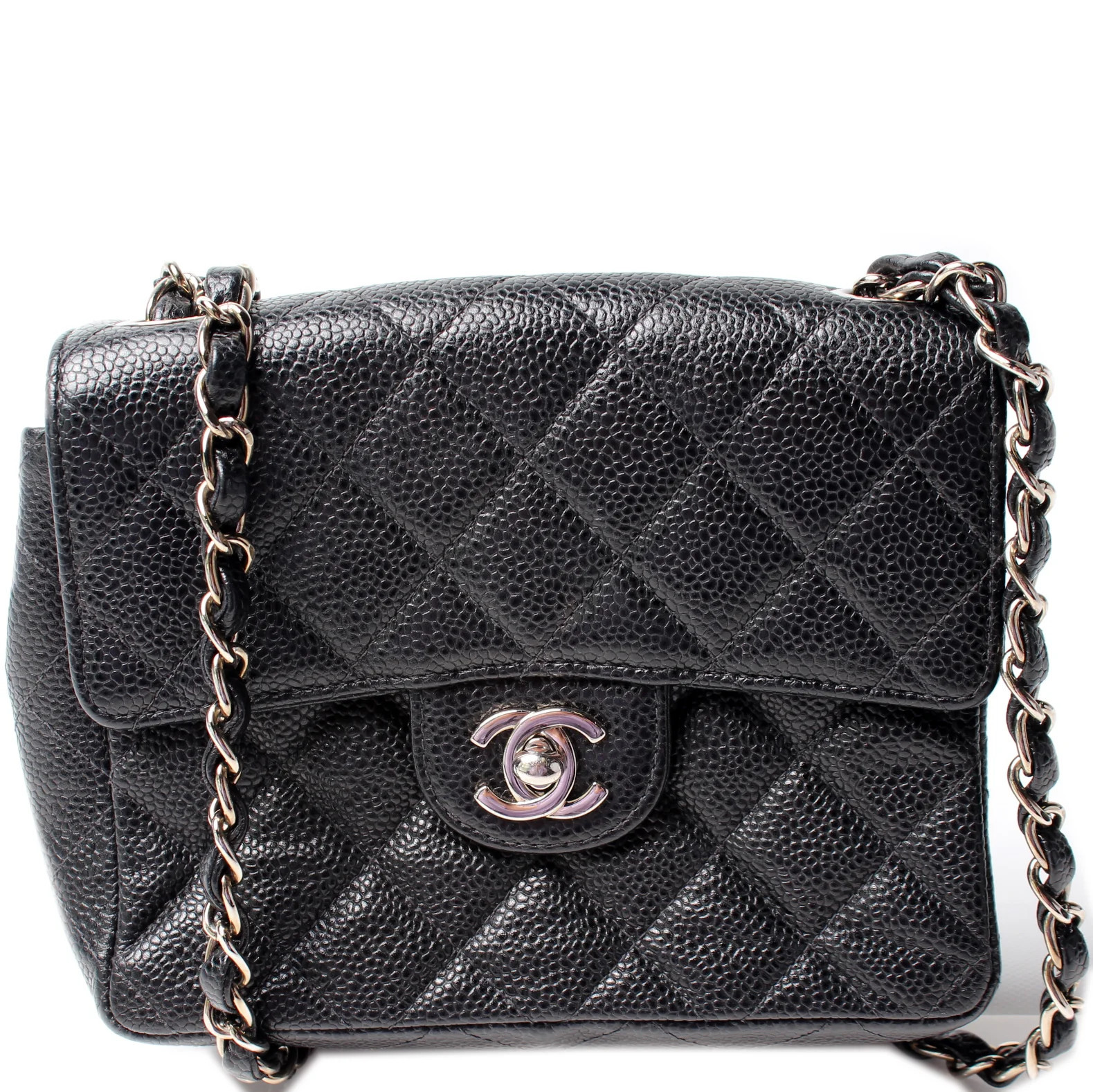Mini Flap Square Caviar | Keeks Designer Handbags