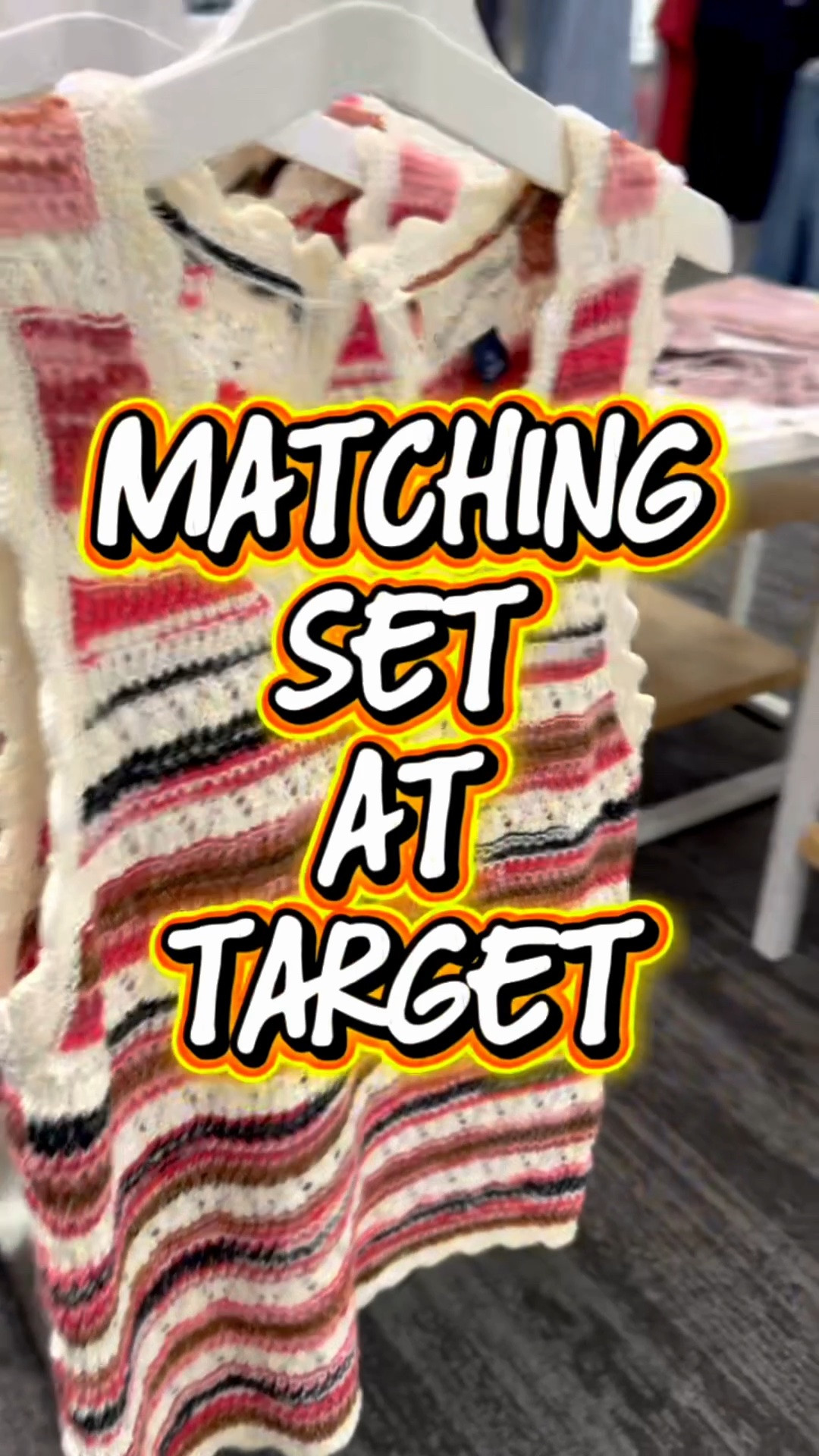 Happy Tuesday!☺️ This multi-colored striped matching set has cute scalloped details with scoop neckline, and keyhole back!!😍 It’s great for summer and to transition into fall with!!🤩 

#targetfind #matchingset #targetset #crochettop #crochetskirt #summeroutfit #falloutfit #summertofall

#LTKMidsize #LTKPetite #LTKootd