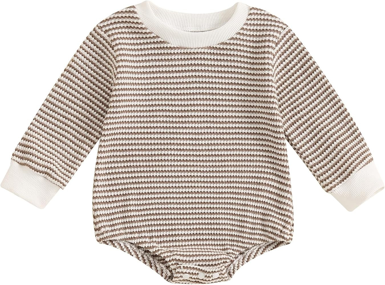 VISGOGO Unisex Baby Boy Girl Romper Waffle Newborn Infant Onesie Clothes Long Sleeve Bubble Overs... | Amazon (US)