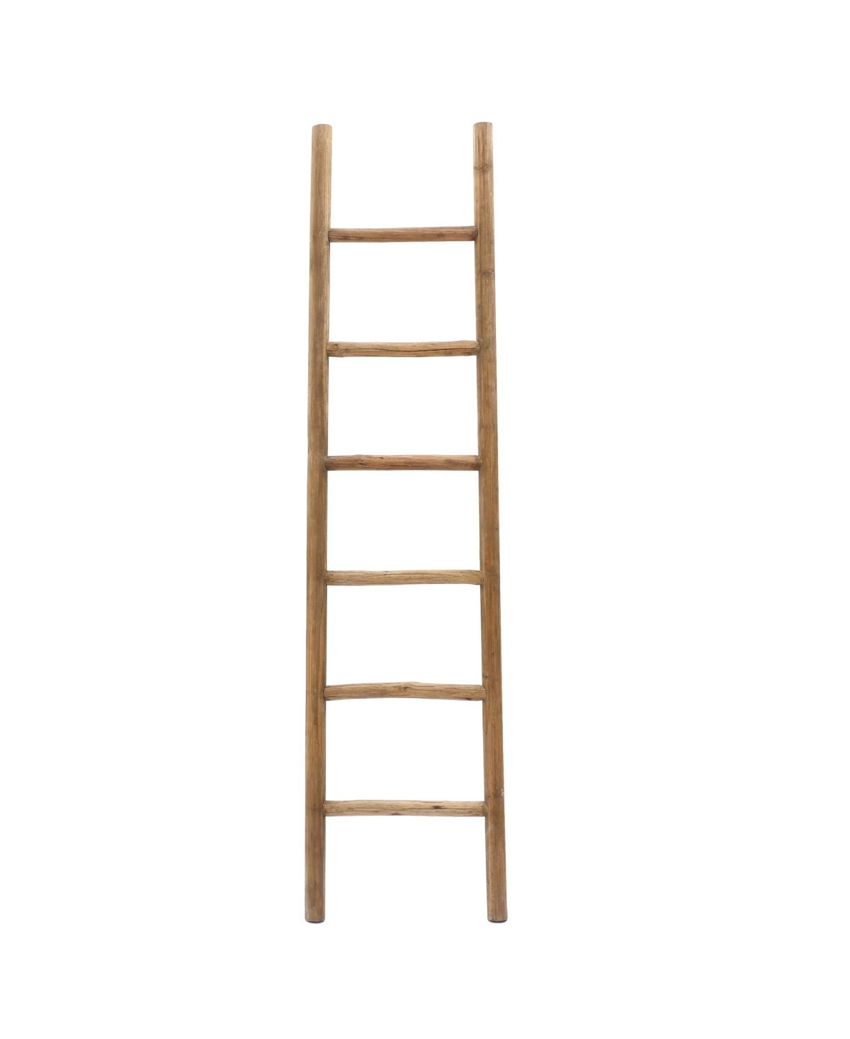 LuxenHome Rustic 6ft Decorative Blanket Ladder - Natural | Macy's