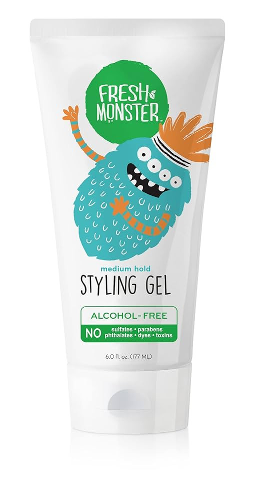 Fresh Monster Kids Hair Styling Gel, Medium Hold Alcohol-Free, Natural Hair Gel for Kids & Toddle... | Amazon (US)