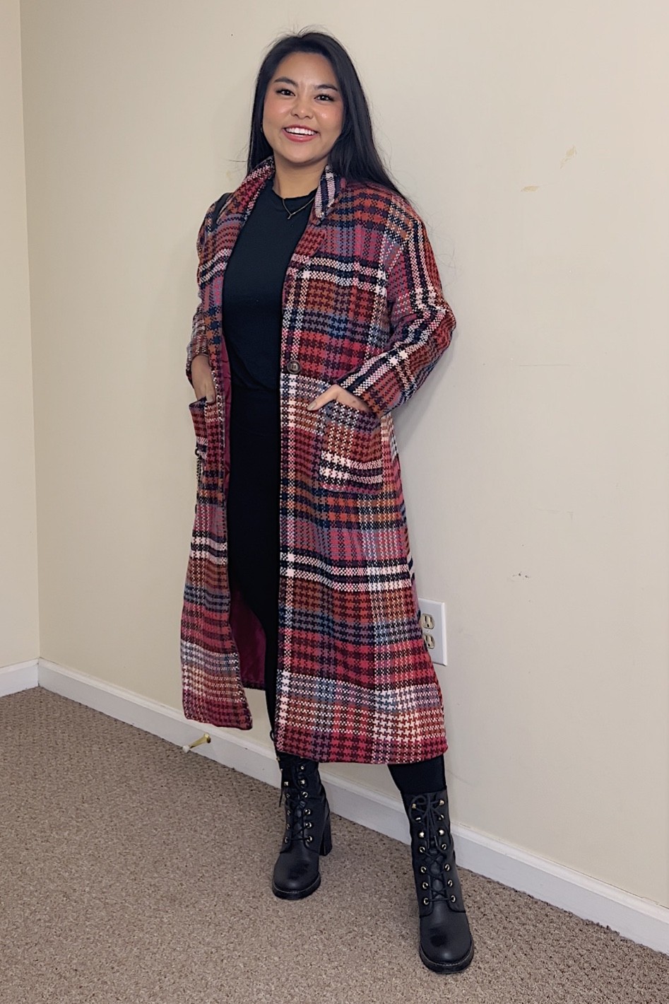 love a statement coat - fits TTS

#LTKstyletip #LTKSeasonal #LTKunder100