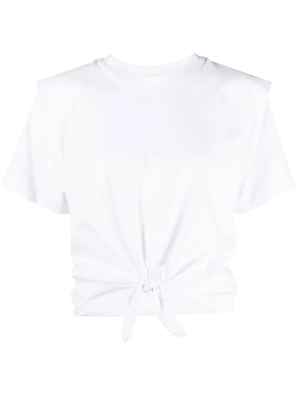 ISABEL MARANT tied-waist short-sleeved T-shirt | White | FARFETCH ES | Farfetch Global