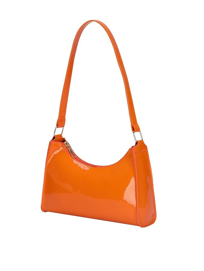 QWINEE Women's Artificial Patent Leather Tote - Square, Satchel, Ladies Shoulder Totes, Crossbody... | Amazon (US)