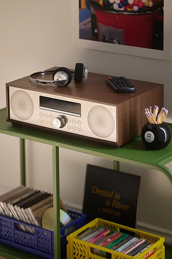 Crosley Fleetwood Radio CD Player Bluetooth Speaker in Brown at Urban Outfitters | Urban Outfitters (US and RoW)
