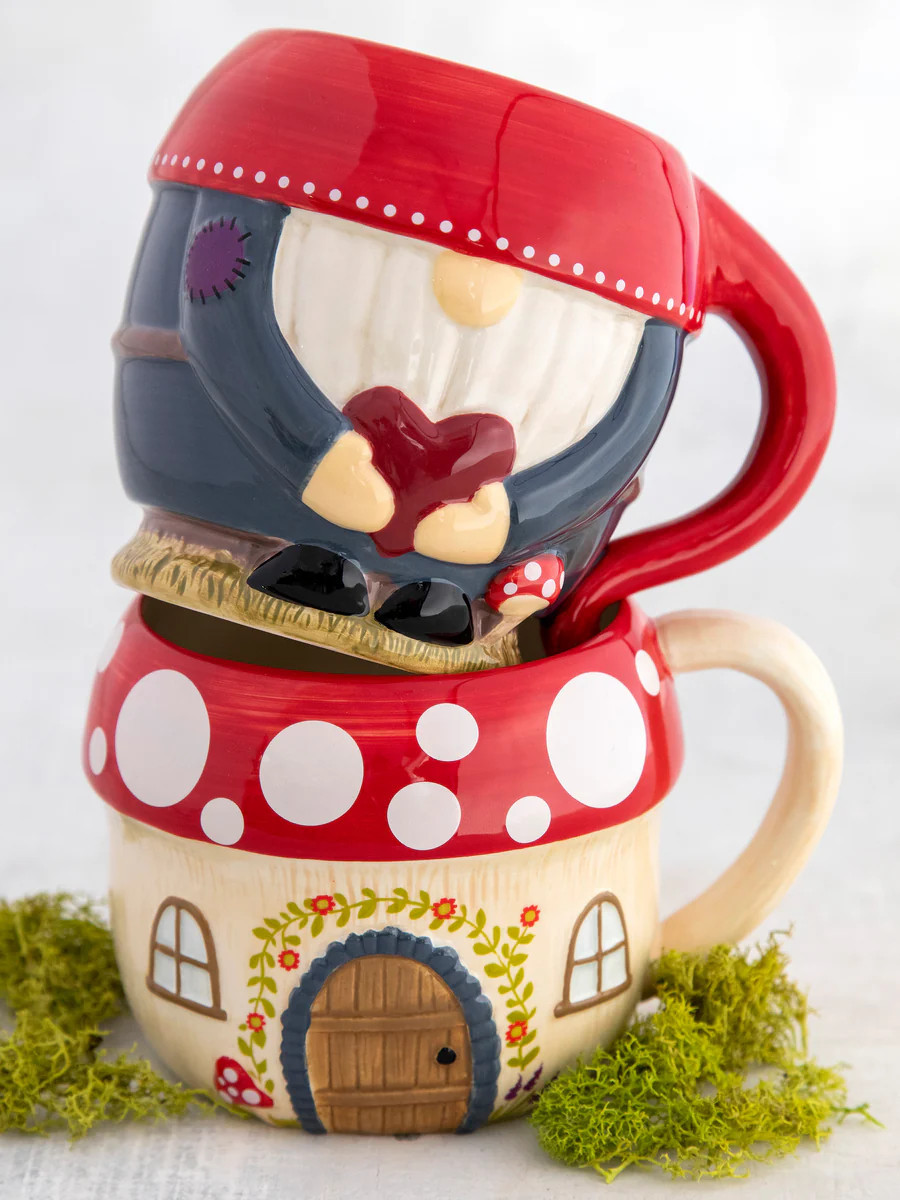 Folk Art Coffee Mug - The Gnome’s House | Natural Life