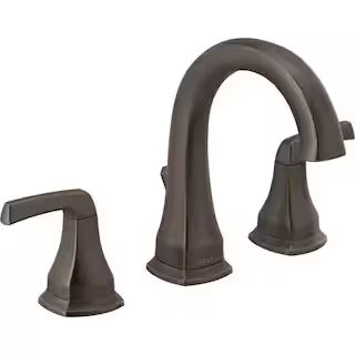Portwood 8 in. Widespread 2-Handle Bathroom Faucet in Venetian Bronze | The Home Depot