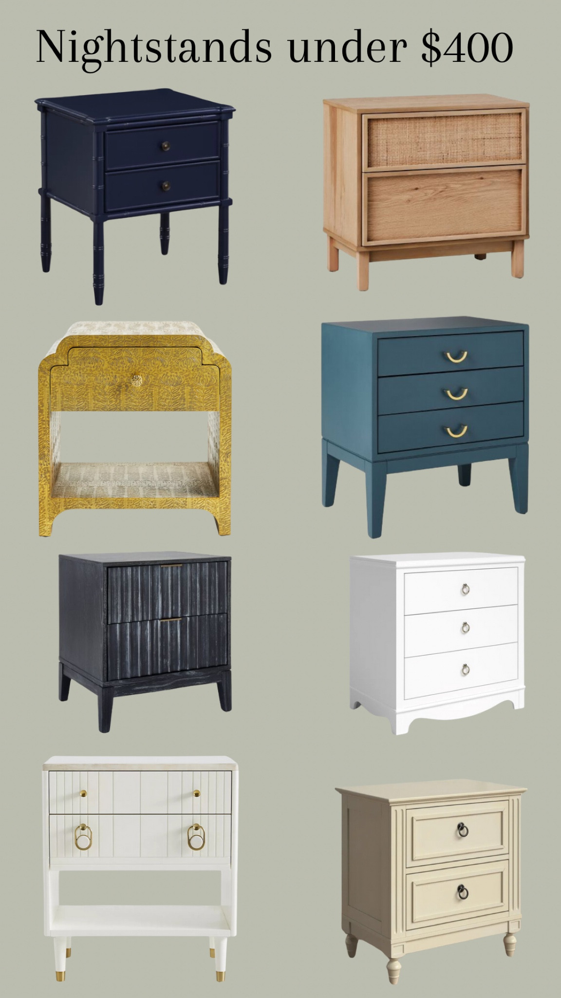 Nightstand/bedside tables, under $400

#LTKhome