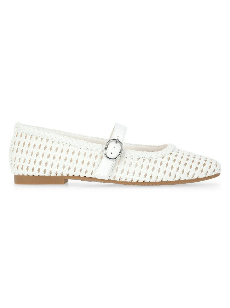 Time and Tru Women's Woven Ballet Flats | Walmart (US)