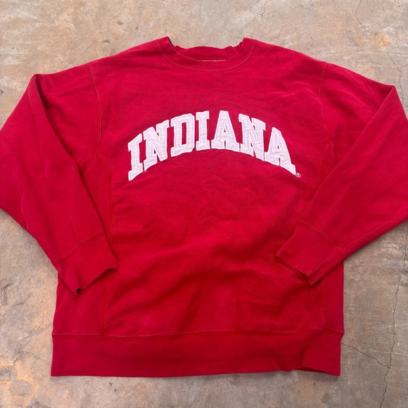 Steve & Barry’s Vintage Mens Medium Red Indiana University Crewneck Sweatshirt | Poshmark