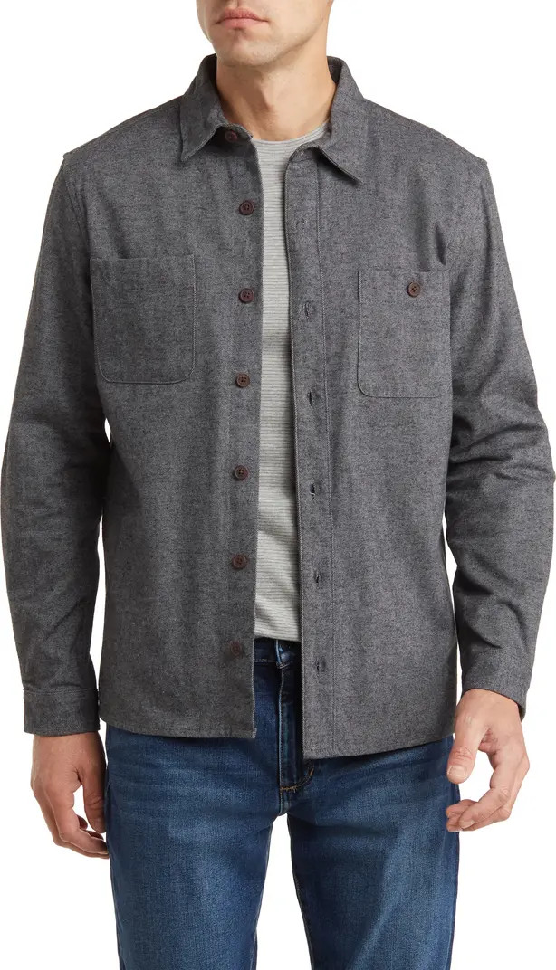 Twill Flannel Shacket | Nordstrom Rack