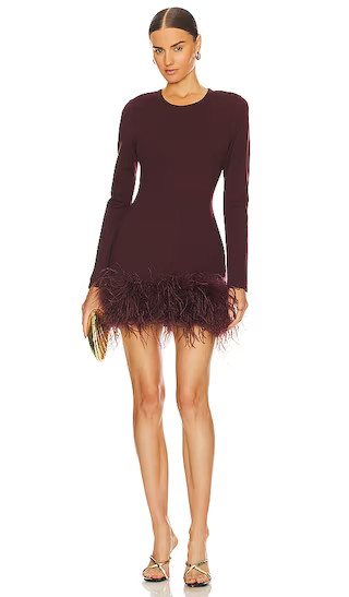 LAMARQUE Bahira Mini Dress in Burgundy. - size M | Revolve Clothing (Global)