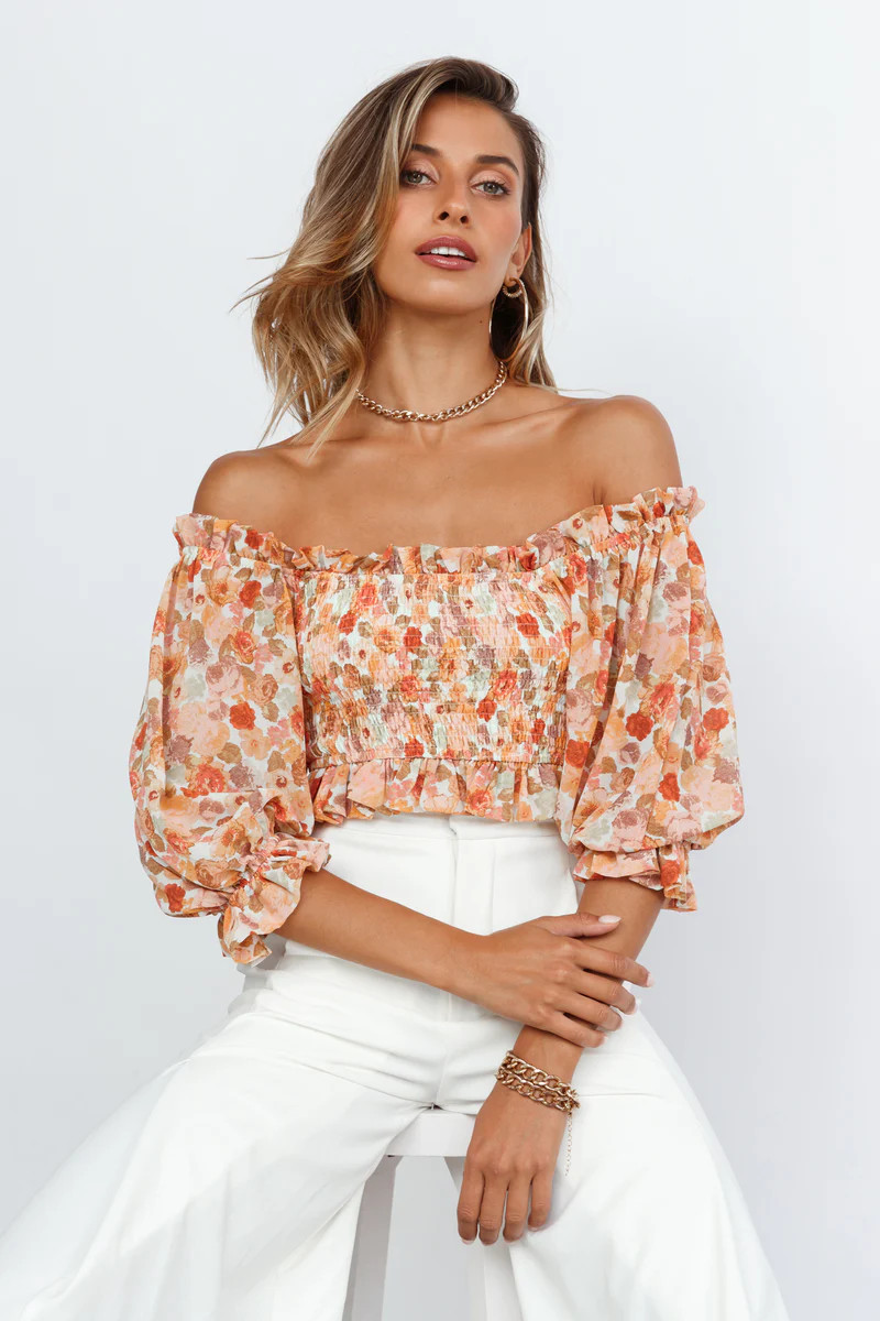 Not Alone Crop Top Orange | Hello Molly (AU)